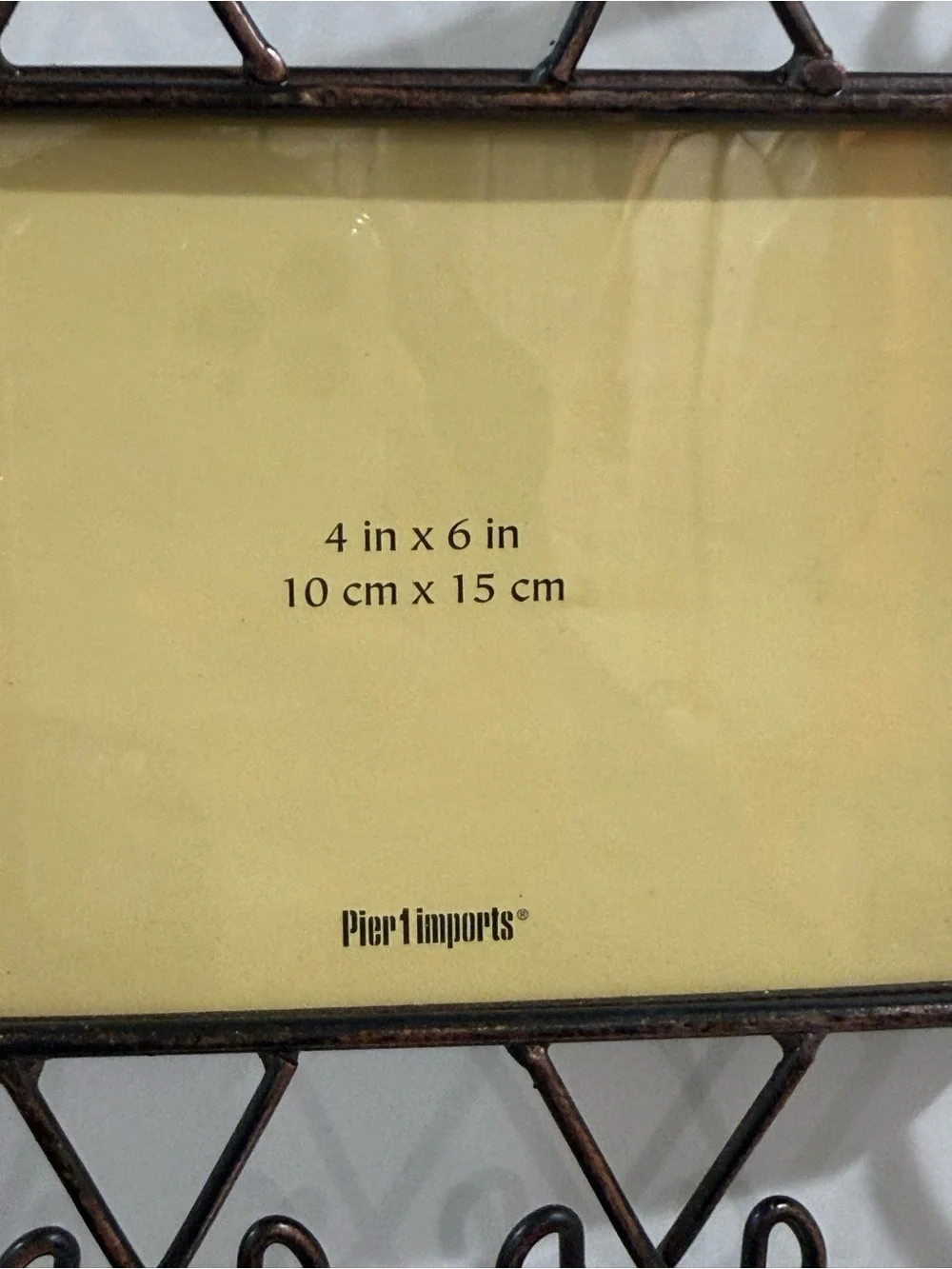 NEW Pier 1 Imports Brushed Copper Twisted Triple Frame Wall Hanger